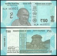 $ India 50 RUPEES P-111p UNC 2022