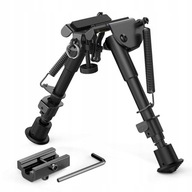 Bipod Dwójnóg do polowania Obrotowy 6"-9" + Adapter, Stop aluminium