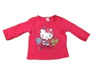 Różowa bluzeczka Hello Kitty bawełna 62