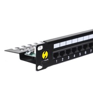 Patch panel Netrack 104-08 fekete