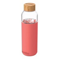 Quokka Flow - Butelka na wodę ze szkła 660 ml (Inner Pink Botanical)