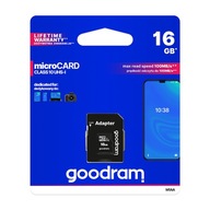GOODRAM microSDHC 16GB Class 10 + adapter