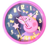 Nástenné hodiny Prasiatko Peppa Pig Pepa závesný pink