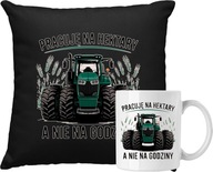 Párna szett Bögre farmer traktor mém vicc doboz 9 Ajándék