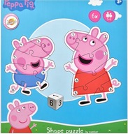 GRA + PUZZLE ŚWINKA PEPPA 2w1 NAUKA POPRZEZ ZABAWĘ