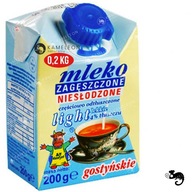 GOSTYŃ MLEKO ZAGĘSZCZONE NIESŁODZONE LIGHT 4% 200G