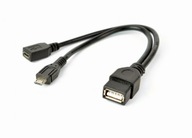 KABEL ADAPTER 2.0 USB OTG USB - A - Micro USB 15cm czarny
