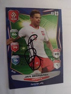 Karta panini autograf Polska Jan Bednarek PZPN