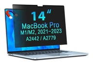 Prekrytie Privatizačný filter na obrazovku notebooku MacBook Pro 14" 36x20cm