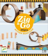 TOR KULKOWY drewniany zestaw Zig&Go 25el. DJECO 7+
