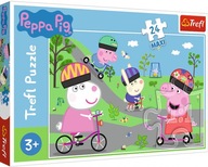 Puzzle maxi 24 elementy. Świnka Peppa. Aktywny dzień