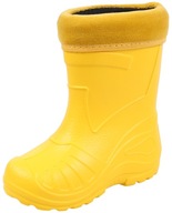 Žlté zateplené detské gumáky KOLMAX 28 EU