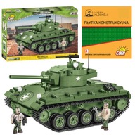 KLOCKI COBI 2543 CZOŁG M24 CHAFFEE 590 EL. 2 FIGURKI I PŁYTKA KONSTRUKCYJNA