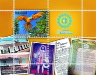 Paragwaj 2022 Znaczki Bl 558 ** kultura ptaki papu
