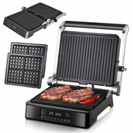 ELEKTROMOS GRILL 3AZ1BEN ÖSSZECSUKHATÓ KENYÉRPIRÍTÓ GOFRISÜTŐ NAGY PROGRAMOZÓ