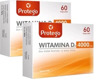Protego Vitamín D3 4000 pre Dospelých 4000 2x60 kapsúl Vitamín Slnka