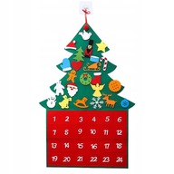 Adventný kalendár pre deti z plsti Vianočný stromček