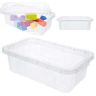 POJEMNIK PLASTIKOWY 4,5L box przezroczysty organizer pudło plastikowe