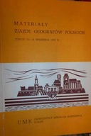 Materiały zjazdu geografów polskich -