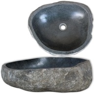 Umywalka z kamienia rzecznego, owalna, 37-46 cm