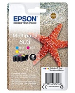 Epson 603 Starfish Genuine Multipack, 3-Colours Ink Cartridges