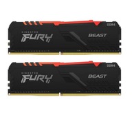 Pamięć RAM do komputera Kingston FURY Beast DDR4 RGB 64GB 2x32GB CL 18
