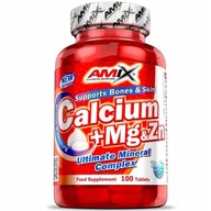 Amix Calcium + Mg + Zn vápnik 100tabl Vápnik Horčík Zinok