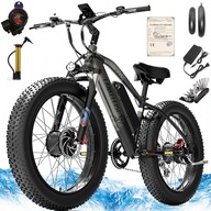 Horský elektrický bicykel 2000W 20AH 51KM/H 150KM Dvojmotorová olejová brzda 26"