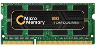 CoreParts 2GB, DDR3, So-Dimm moduł pamięci 1 x 2 GB 1066 MHz Korekcja ECC