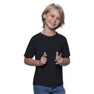 Detské tričko 100% bavlna KLASIKA čierna 134
