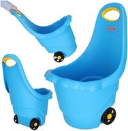Taczka Wózek Dla Dzieci Z Rączką Ogrodowy Do Piasku Na Zabawki Niebieski