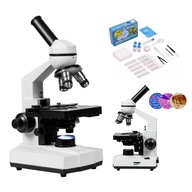 Optický mikroskop OPTICON - Genius 1000x + príslušenstvo
