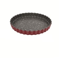 Stoneline tanier na quiche a tarte 21550 1,3 l, 27 cm, borosilikátové sklo, červená