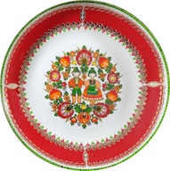 Štúdio Anna Steinbock Austria smaltovaný dekoračný tanier 18 cm