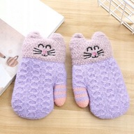 Cat Knitted Detské rukavice s jedným prstom