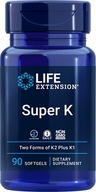 LIFE EXTENSION SUPER K 90SG WITAMINA K MK-7 MK-4 KOMPLEKS
