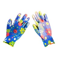 Dámske záhradné rukavice Farebné kvety 9-L