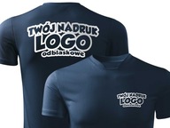 Koszulka T-shirt techniczna sportowa + swoje LOGO