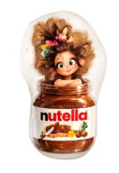 NUTELLA PÁRNA ALAKÚ hát plüss minky