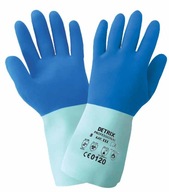 Detrix Chemické gumené rukavice odolné LATEX AKLMNPST Professional - 7 S