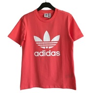 ADIDAS nowy koralowy T-shirt damski z logo 32 XXS
