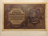 Stary banknot 1000 marek polskich 1919 r