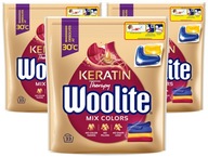Súprava Woolite Mix Colors Pracie kapsuly na farebnú bielizeň 3 x 33 ks