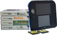 KONSOLA NINTENDO 2DS + ŁADOWARKA + 6 GIER