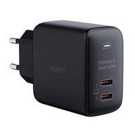 AUKEY PA-B4T SIECIOWA ŁADOWARKA GAN 2XUSB-C PD3.0 QC4.0+ 45W CZARNA