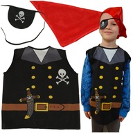 Kostium strój karnawałowy pirat żeglarz 3-8 lat na bal dla dzieci