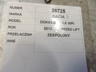 Dacia Dokker DEVIO LUCI TERGICRISTALLO TERGI 681728631