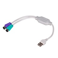 Adapter Akyga AK-AD-15 USB A M / 2x PS/2 M 2x PS2