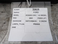 Ford Mondeo MK3 light rear right 1,8D