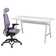 IKEA UTESPELARE STYRSPEL Písací stôl+herná stolička